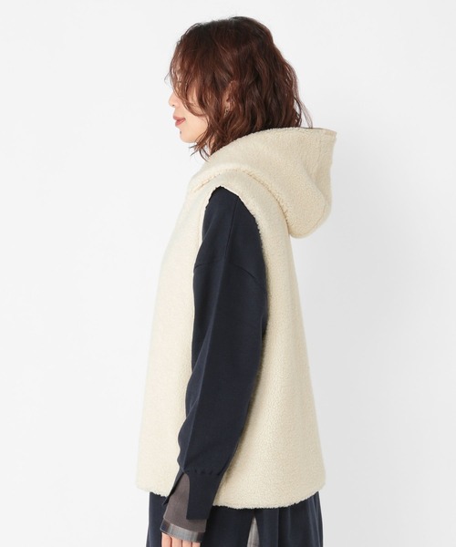 リバーシブルキルトボアベスト（ベスト）｜studio CLIP（スタディオ