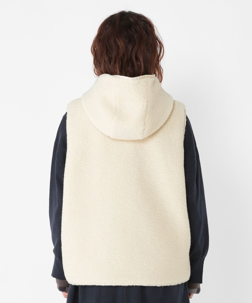 リバーシブルキルトボアベスト（ベスト）｜studio CLIP（スタディオ