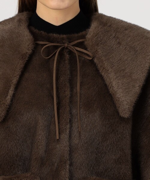 BY MALENE BIRGER（バイマレーネビルガー）の「BY MALENE BIRGER JACQUIE フェイクファージャケット（ブルゾン・レディース・ダークブラウン・34）」の7枚目の写真