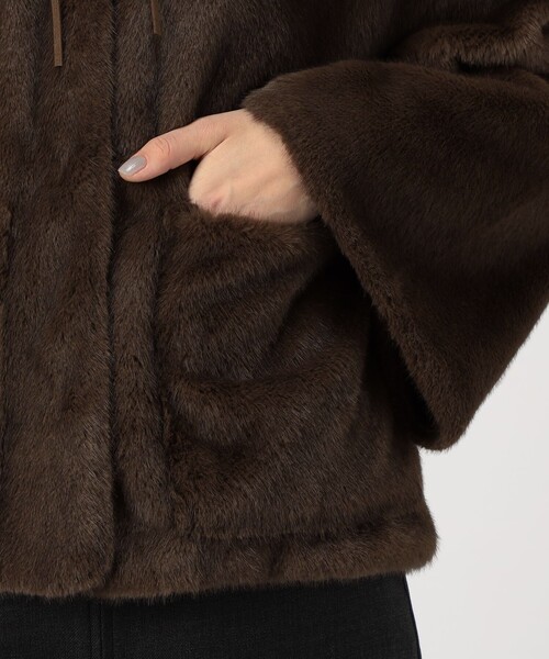 BY MALENE BIRGER（バイマレーネビルガー）の「BY MALENE BIRGER JACQUIE フェイクファージャケット（ブルゾン・レディース・ダークブラウン・34）」の10枚目の写真