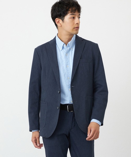 EDWIN(エドウィン)の「EDWIN エドウィン デニスラ テーラードジャケット ストレッチ ビジネス(テーラードジャケット・メンズ・インディゴブルー/ベージュ/ブルー系その他/ブラック・MEDIUM/X-LARGE/SMALL/LARGE)」の4枚目の写真