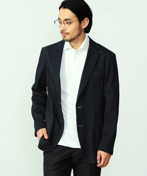 EDWIN(エドウィン)の「EDWIN エドウィン デニスラ テーラードジャケット ストレッチ ビジネス(テーラードジャケット・メンズ・インディゴブルー/ベージュ/ブルー系その他/ブラック・MEDIUM/X-LARGE/SMALL/LARGE)」の18枚目の写真