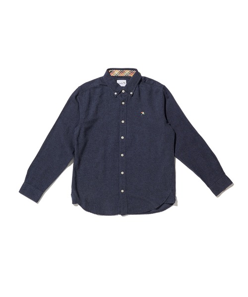 Arnold Palmer（アーノルドパーマー）の「シャンブレーネル 長袖 シェア シャツ（シャツ/ブラウス・レディース・グレー/ダークインディゴブルー/インディゴブルー・XS/LL/L/M/S）」の3枚目の写真