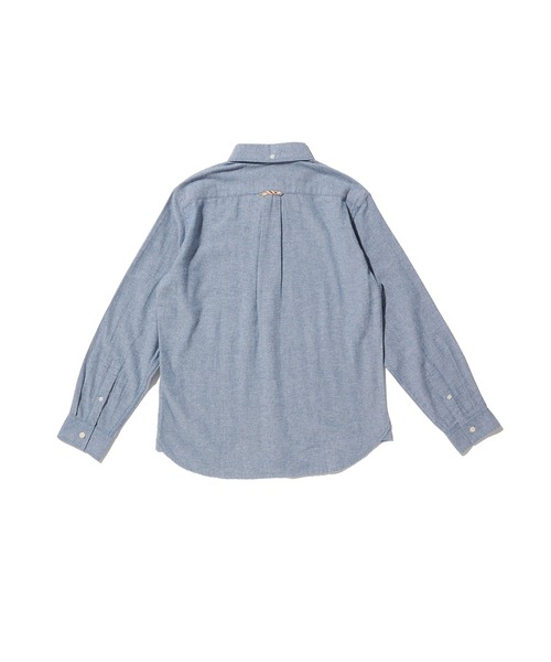 Arnold Palmer（アーノルドパーマー）の「シャンブレーネル 長袖 シェア シャツ（シャツ/ブラウス・レディース・グレー/ダークインディゴブルー/インディゴブルー・XS/LL/L/M/S）」の4枚目の写真