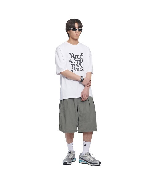 NOMANUAL(NOMANUAL)の「「NOMANUAL /ノーマニュアル」REBUILD T-SHIRT(Tシャツ/カットソー・メンズ・ホワイト/ブラック・LARGE/X-LARGE)」の6枚目の写真