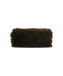 MSGM（エムエスジーエム）の「Faux Fur Clutch Bag ー Brown（クラッチバッグ）」
