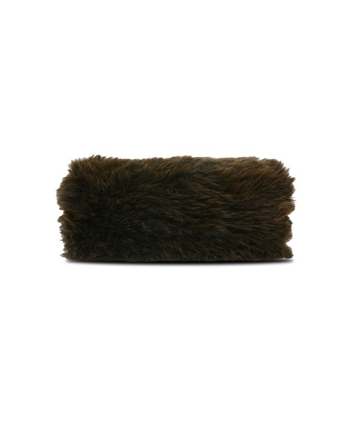 MSGM(エムエスジーエム)の「Faux Fur Clutch Bag ー Brown(クラッチバッグ・レディース・ブラウン・ONE SIZE)」の1枚目の写真
