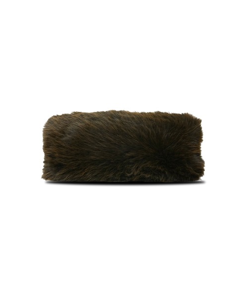 MSGM(エムエスジーエム)の「Faux Fur Clutch Bag ー Brown(クラッチバッグ・レディース・ブラウン・ONE SIZE)」の2枚目の写真