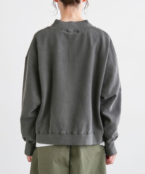 ピグメントスウェットハーフジッププルオーバー（スウェット