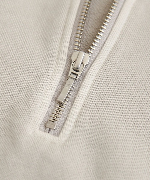 ピグメントスウェットハーフジッププルオーバー（スウェット