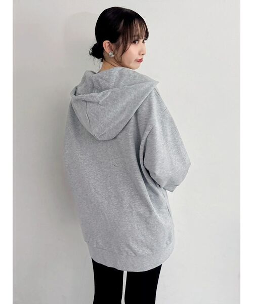 dazzlin（ダズリン）の「【吉田朱里】ストーンアートハーフジップフーディ（パーカー・レディース・ピンク/グレー/ブラック・FREE）」の15枚目の写真