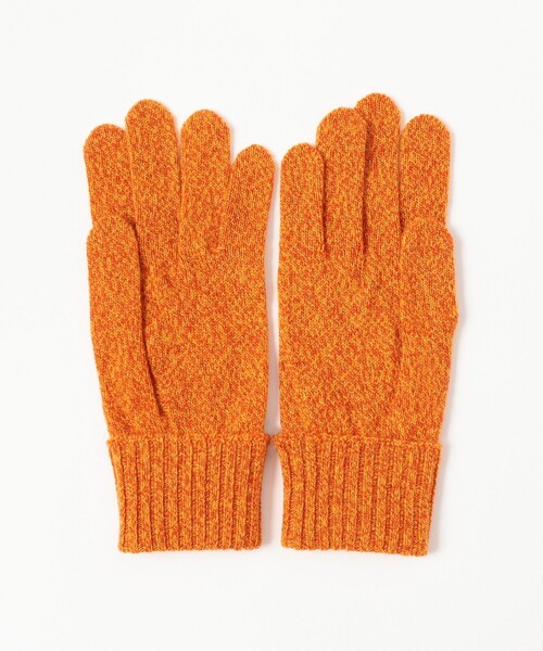 BEAMS JAPAN（ビームス　ジャパン）の「【別注】tet. / 天竺 ミックス カシミヤ ミックスカラーグローブ Women（手袋・レディース・オレンジ・ONE SIZE）」の3枚目の写真