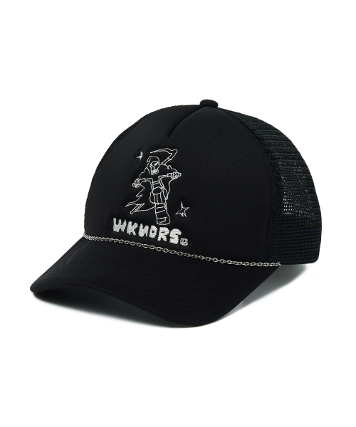 MUSINSA TATTOO TRUCKER CAP BLACK WOMEN 帽子 キャップ