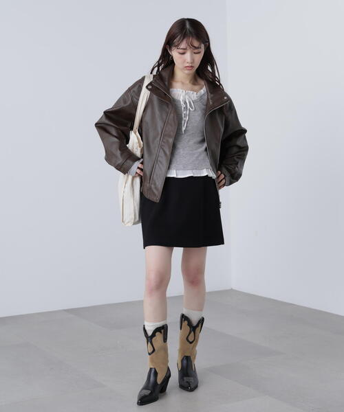 FREE'S MART（フリーズマート）の「◆バイアスチェックミニスカート（スカート・レディース・グレー系その他/ブラック/ブラウン系その他・MEDIUM/SMALL）」の19枚目の写真