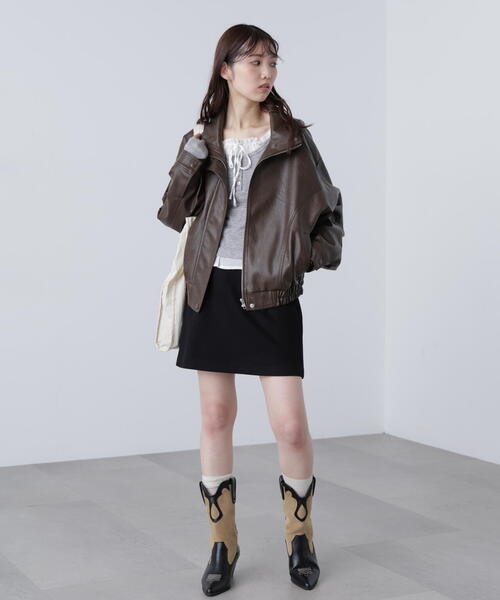 FREE'S MART（フリーズマート）の「◆バイアスチェックミニスカート（スカート・レディース・グレー系その他/ブラック/ブラウン系その他・MEDIUM/SMALL）」の20枚目の写真