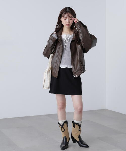 FREE'S MART（フリーズマート）の「◆バイアスチェックミニスカート（スカート・レディース・グレー系その他/ブラック/ブラウン系その他・MEDIUM/SMALL）」の21枚目の写真