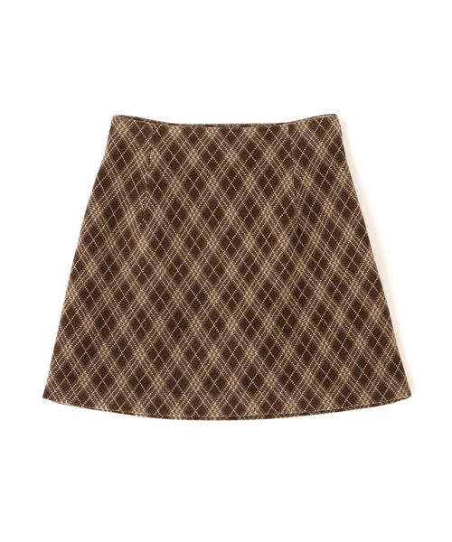 FREE'S MART（フリーズマート）の「◆バイアスチェックミニスカート（スカート・レディース・グレー系その他/ブラック/ブラウン系その他・MEDIUM/SMALL）」の4枚目の写真