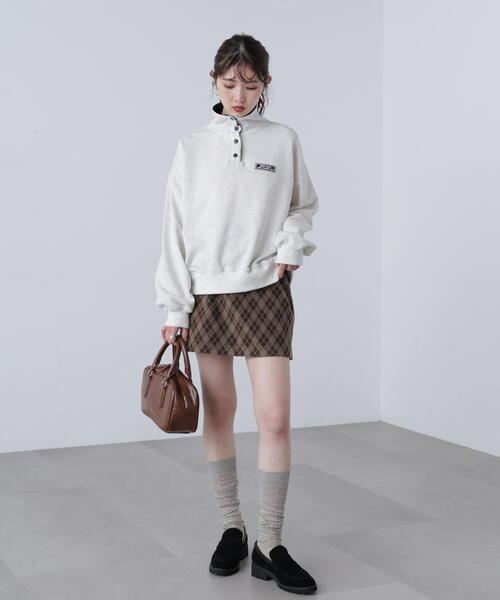 FREE'S MART（フリーズマート）の「◆バイアスチェックミニスカート（スカート・レディース・グレー系その他/ブラック/ブラウン系その他・MEDIUM/SMALL）」の8枚目の写真