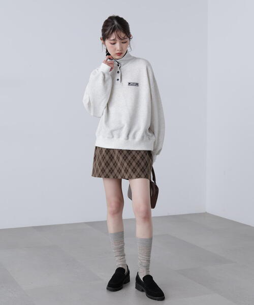 FREE'S MART（フリーズマート）の「◆バイアスチェックミニスカート（スカート・レディース・グレー系その他/ブラック/ブラウン系その他・MEDIUM/SMALL）」の9枚目の写真