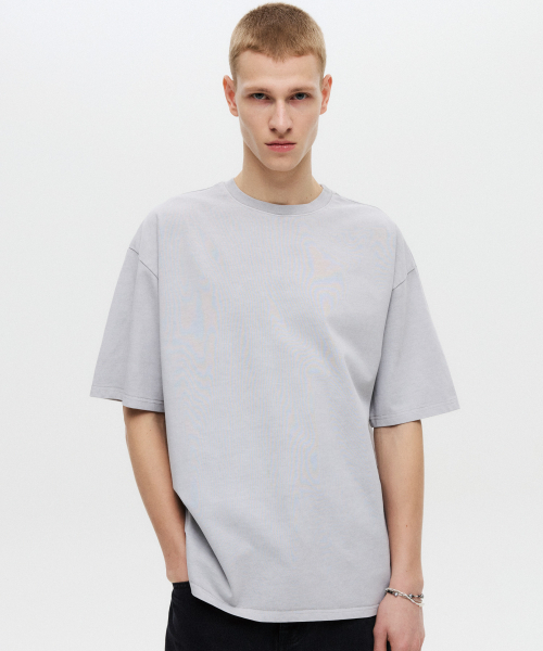DNSR(ディーエヌエスアール)の「ピグメントハーフスリーブグレー(Tシャツ/カットソー・メンズ・その他・MEDIUM/LARGE/X-LARGE)」の2枚目の写真
