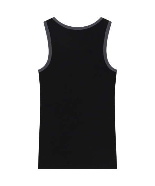 AAKAM(アーカム)の「3ラインアイレットノースリーブ(ブラック)(Tシャツ/カットソー・レディース・その他・1/2)」の2枚目の写真