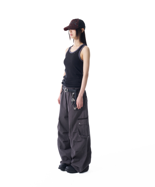 AAKAM(アーカム)の「3ラインアイレットノースリーブ(ブラック)(Tシャツ/カットソー・レディース・その他・1/2)」の6枚目の写真