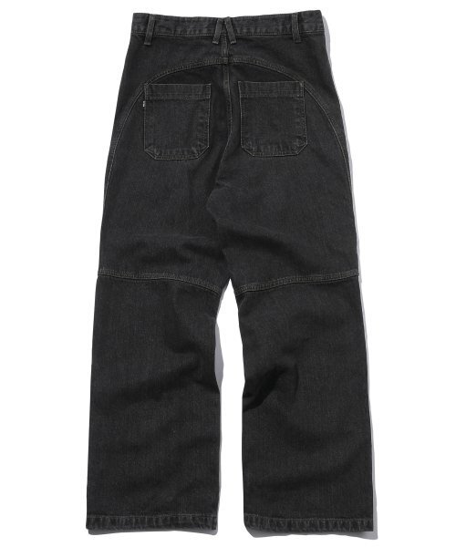CPGN STUDIO（コンパーニョ）の「ミックス切開ワイドデニムパンツブラック（デニムパンツ・レディース・その他・SMALL/MEDIUM/LARGE）」の3枚目の写真