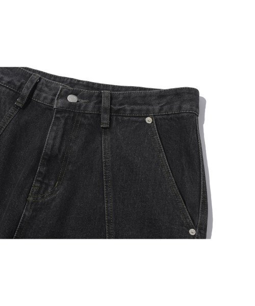 CPGN STUDIO（コンパーニョ）の「ミックス切開ワイドデニムパンツブラック（デニムパンツ・レディース・その他・SMALL/MEDIUM/LARGE）」の5枚目の写真