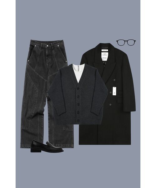 CPGN STUDIO（コンパーニョ）の「ミックス切開ワイドデニムパンツブラック（デニムパンツ・レディース・その他・SMALL/MEDIUM/LARGE）」の11枚目の写真