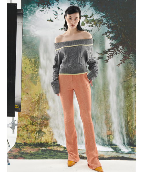 Kijun(キジュン)の「Off-Shoulder Cable Knit Grey(ニット/セーター・レディース・その他・MEDIUM/SMALL)」の3枚目の写真
