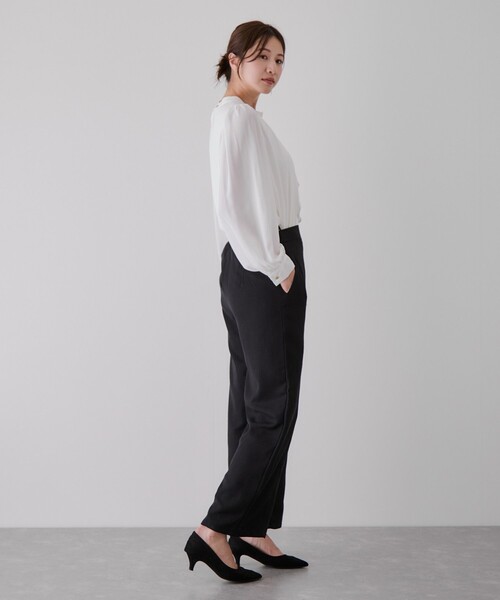 Jayro（ジャイロ）の「センターシームワイドパンツ（その他パンツ・レディース・ブラック/ネイビー/グレー・M）」の8枚目の写真