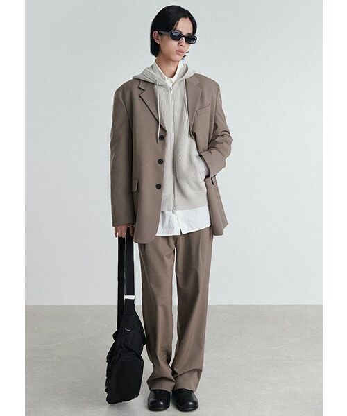 MUSINSA STANDARD（ムシンサスタンダード）の「ワンタックワイドバンディングスラックス [ダスティベージュ]（スラックス・メンズ・その他・40/38/42/36/34/32/30/28）」の9枚目の写真
