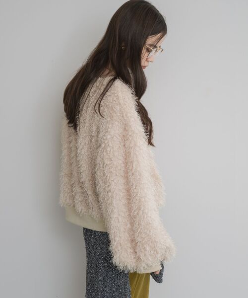 kivi（キヴィ）の「シャギーボアプルオーバー（Tシャツ/カットソー・レディース・ベージュ/ブラック/ライトブルー・FREE）」の8枚目の写真