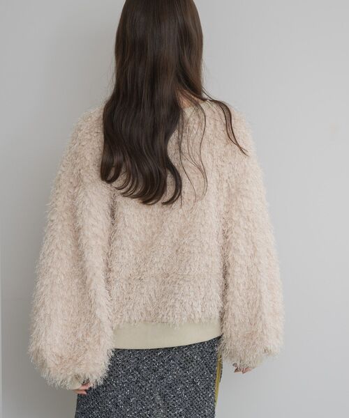 kivi（キヴィ）の「シャギーボアプルオーバー（Tシャツ/カットソー・レディース・ベージュ/ブラック/ライトブルー・FREE）」の9枚目の写真