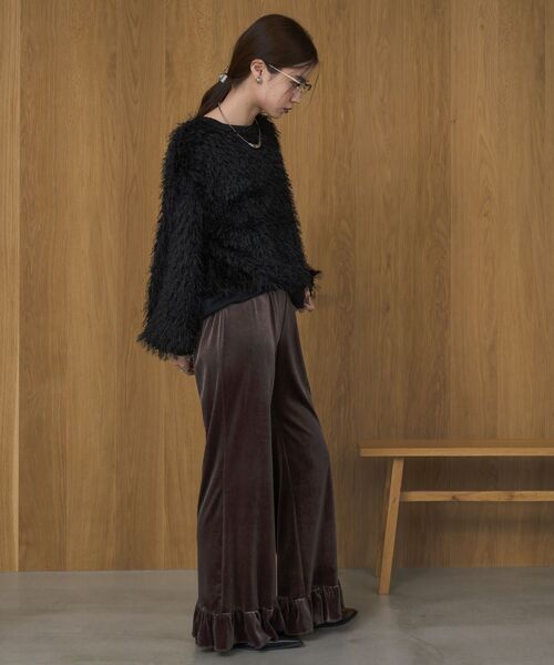 kivi（キヴィ）の「シャギーボアプルオーバー（Tシャツ/カットソー・レディース・ベージュ/ブラック/ライトブルー・FREE）」の17枚目の写真