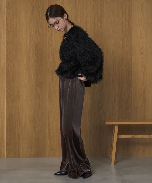 kivi（キヴィ）の「シャギーボアプルオーバー（Tシャツ/カットソー・レディース・ベージュ/ブラック/ライトブルー・FREE）」の19枚目の写真