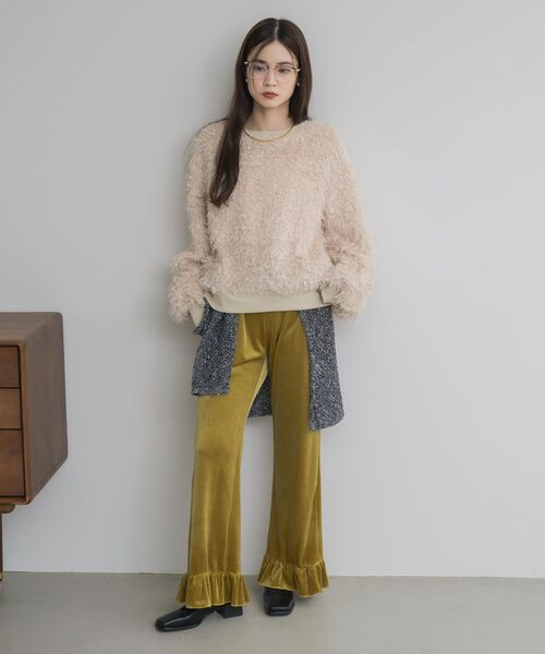 kivi（キヴィ）の「シャギーボアプルオーバー（Tシャツ/カットソー・レディース・ベージュ/ブラック/ライトブルー・FREE）」の20枚目の写真