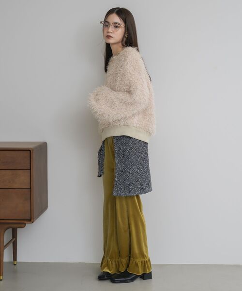 kivi（キヴィ）の「シャギーボアプルオーバー（Tシャツ/カットソー・レディース・ベージュ/ブラック/ライトブルー・FREE）」の21枚目の写真