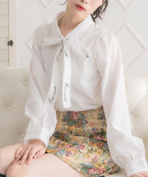 セール】ロゴ入ボウタイBL（シャツ/ブラウス）｜ems excite（エムズ