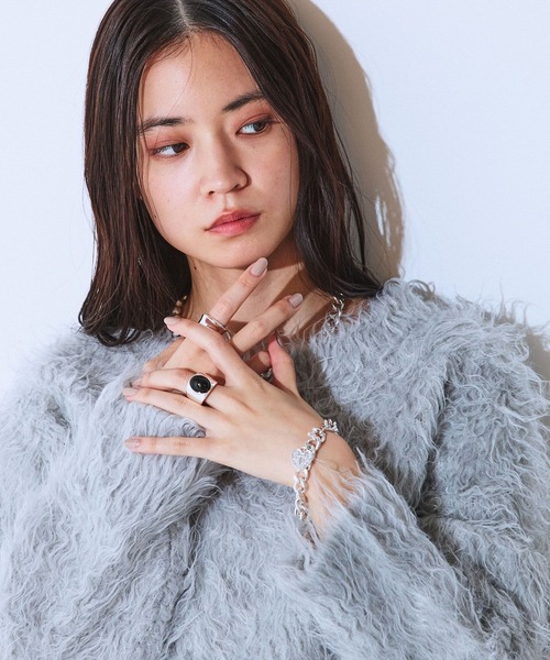 JEANASIS(ジーナシス)の「【シルバー925プレーティング】ストーンリング/632532(リング・レディース・ゴールド/シルバー・MEDIUM)」の3枚目の写真