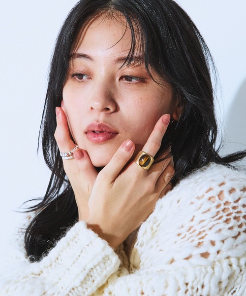 JEANASIS(ジーナシス)の「【シルバー925プレーティング】ストーンリング/632532(リング・レディース・ゴールド/シルバー・MEDIUM)」の4枚目の写真