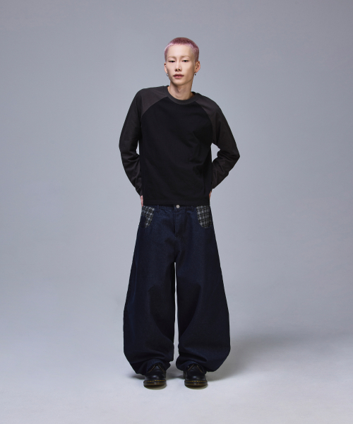 SCALLYWAG（スカリーワグ）の「ポイントチェックノンフェイドデニムパンツ[インディゴ]（その他パンツ・レディース・その他・X-LARGE/SMALL/MEDIUM/LARGE）」の21枚目の写真