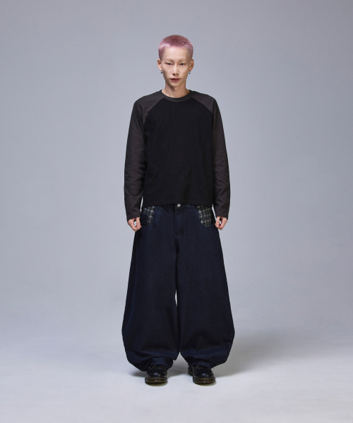 SCALLYWAG（スカリーワグ）の「ポイントチェックノンフェイドデニムパンツ[インディゴ]（その他パンツ・レディース・その他・X-LARGE/SMALL/MEDIUM/LARGE）」の20枚目の写真