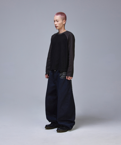 SCALLYWAG（スカリーワグ）の「ポイントチェックノンフェイドデニムパンツ[インディゴ]（その他パンツ・レディース・その他・X-LARGE/SMALL/MEDIUM/LARGE）」の18枚目の写真