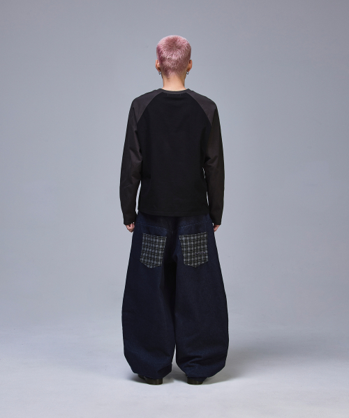 SCALLYWAG（スカリーワグ）の「ポイントチェックノンフェイドデニムパンツ[インディゴ]（その他パンツ・レディース・その他・X-LARGE/SMALL/MEDIUM/LARGE）」の16枚目の写真