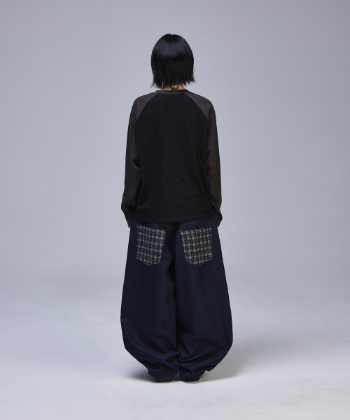 SCALLYWAG（スカリーワグ）の「ポイントチェックノンフェイドデニムパンツ[インディゴ]（その他パンツ・レディース・その他・X-LARGE/SMALL/MEDIUM/LARGE）」の15枚目の写真