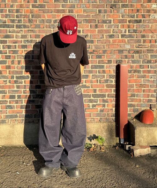 SCALLYWAG（スカリーワグ）の「ポイントチェックノンフェイドデニムパンツ[インディゴ]（その他パンツ・レディース・その他・X-LARGE/SMALL/MEDIUM/LARGE）」の7枚目の写真