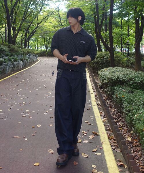 SCALLYWAG（スカリーワグ）の「ポイントチェックノンフェイドデニムパンツ[インディゴ]（その他パンツ・レディース・その他・X-LARGE/SMALL/MEDIUM/LARGE）」の5枚目の写真