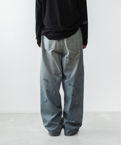 VEIN (ヴェイン)の「11OZデニム バギージーンズ / 11OZ DENIM BAGGY JEANS(デニムパンツ・メンズ・ライトインディゴブルー/ブラック・1/3/2)」の8枚目の写真