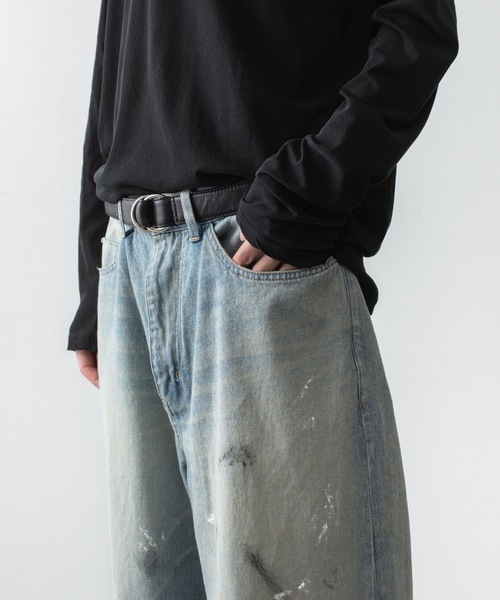 VEIN (ヴェイン)の「11OZデニム バギージーンズ / 11OZ DENIM BAGGY JEANS(デニムパンツ・メンズ・ライトインディゴブルー/ブラック・1/3/2)」の10枚目の写真